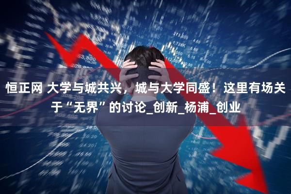 恒正网 大学与城共兴，城与大学同盛！这里有场关于“无界”的讨论_创新_杨浦_创业