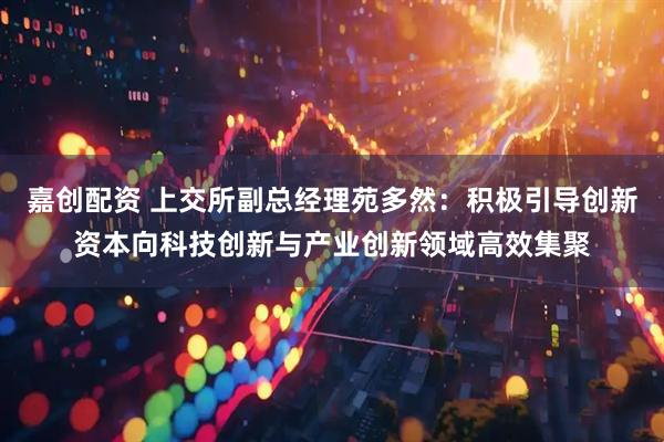 嘉创配资 上交所副总经理苑多然：积极引导创新资本向科技创新与产业创新领域高效集聚